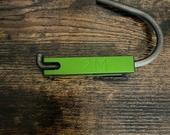 Zielony anodowany aluminiowy hak Monster Hook: wytrzymały hak do paska narzędziowego