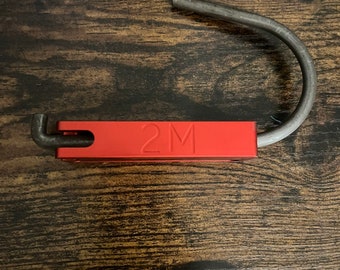 Czerwony anodowany aluminiowy hak Monster Hook: wytrzymały hak na narzędzia