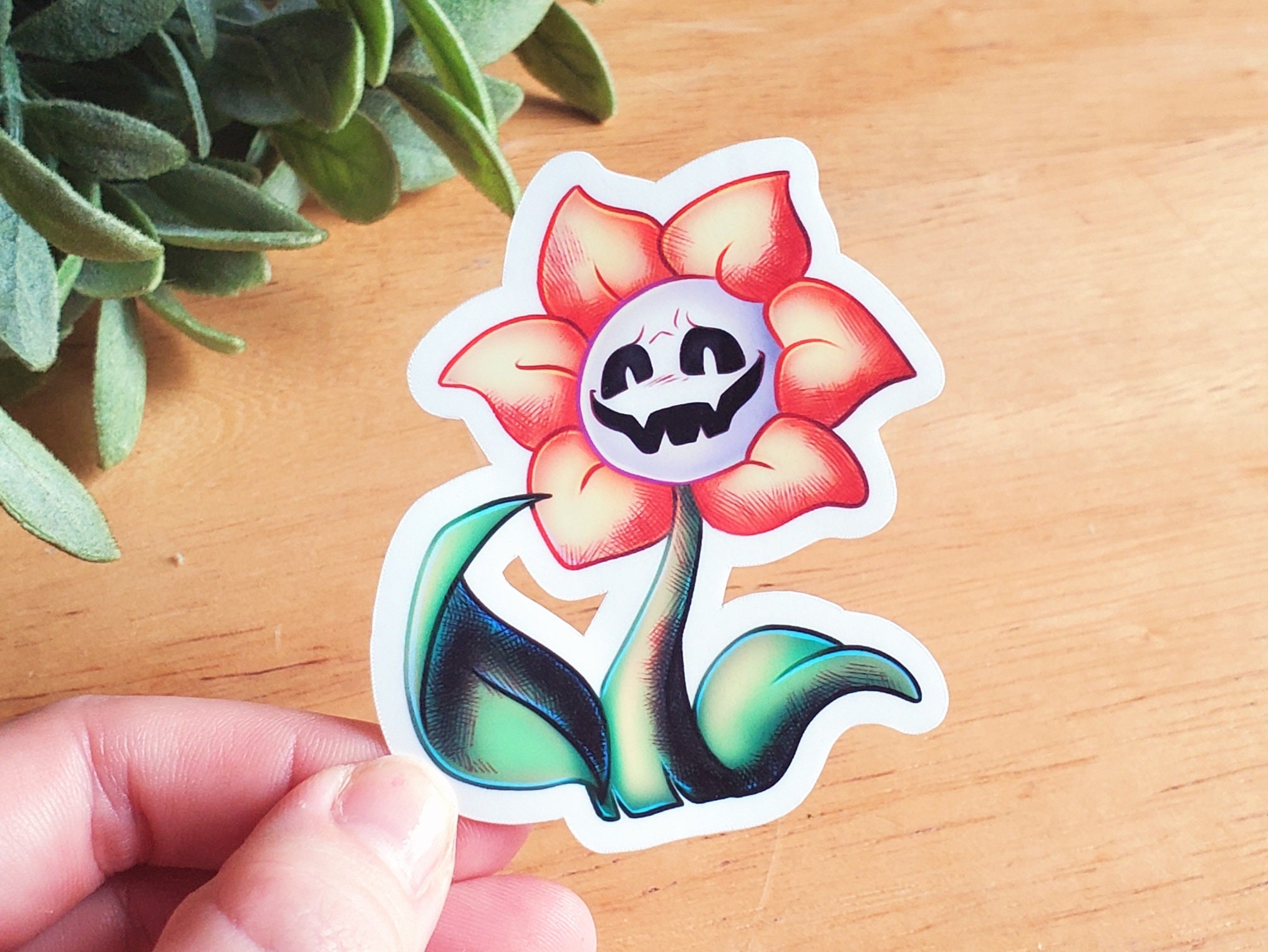 Flowey Sticker by Poulpimoune