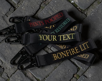 Custom Dark Souls and Elden Ring Inspired Lanyard Keychains | Jet Tag Wrist Lanyard