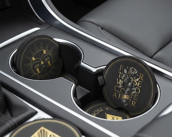 Clair Obscur: Expedition 33 Inspired Car Coasters | 2 Pack | Coaster for Vehicles with Designs