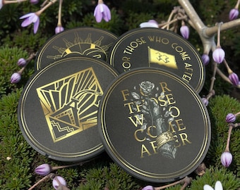 Expedition 33 Coasters: Art Deco Drink Coasters, Set of 4