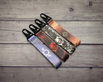 Gears Of War Inspired Lanyard Keychain | Jet Tag Wrist Lanyard