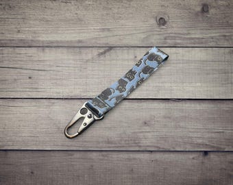Black Cats Lanyard Keychain | Jet Tag Wrist Lanyard
