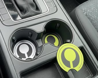 Marathon Game Inspired Car Coasters | 2 Pack | Coaster for Vehicles with Designs