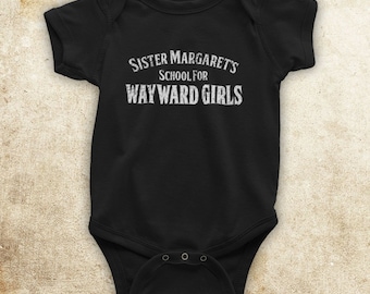 Sister Margaret's School For Wayward Girls Dead Merc' Mouth Baby Grow Baby One Piece Bodysuit
