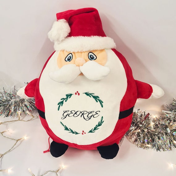 Personalised Santa Father Christmas Teddy Bear Plushie With