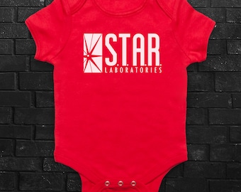 The Flash STAR Labs Logo Laboratories Central City Baby Grow Baby One Piece Bodysuit