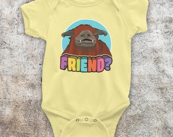 Ludo Friend Sarah Labyrinth Fantasy Musical Henson Puppet 80s Film Baby Babygrow One Piece Bodysuit All Sizes And Colours