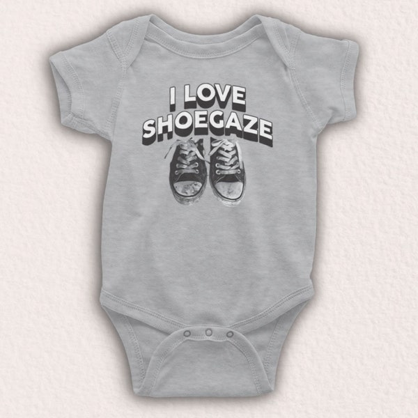 I Love Shoegaze Indie Alternative Rock Fan Post Metal Rock Music Unofficial Baby Grow Choose From 9 Colour Options