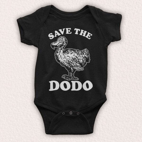 Save The Dodo Extinct Bird Parody Animal Rights Protest Slogan Unofficial Baby Grow Choose From 9 Colour Options