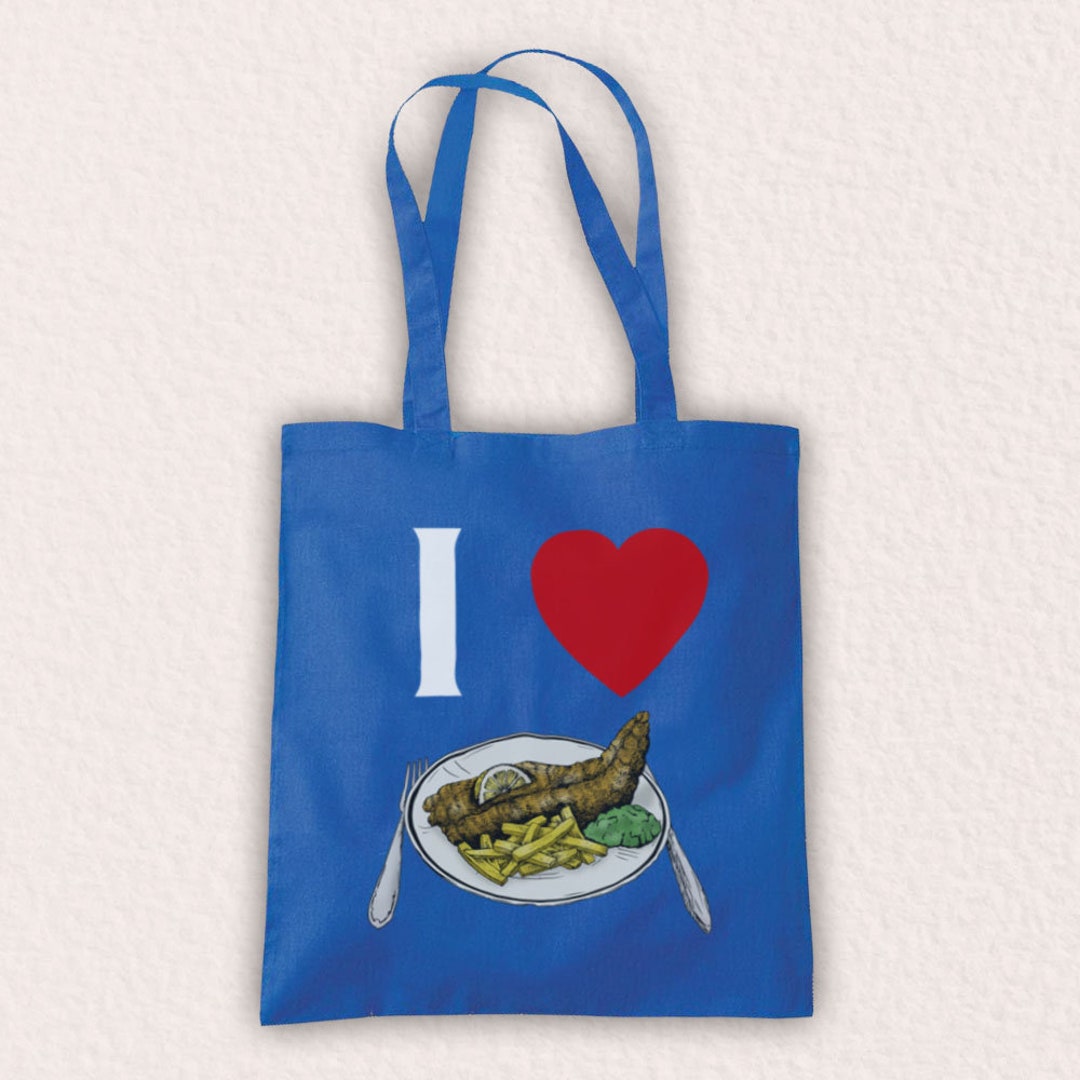 I Love Fish and Chips Iconic British Dinner Love of British Etsy