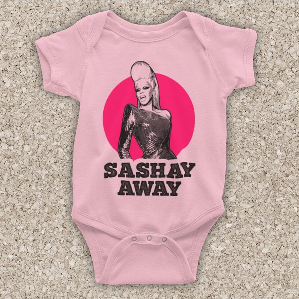 RuPaul's Drag Race Ru Paul Sashay Away Drag Queen Icon LGBTQ Baby Babygrow One Piece Bodysuit All Sizes And Colours