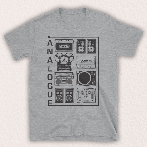 Analogue Audio Equipment Recording Play Rewind Retro Unofficial Mens T-Shirt Choose From 15 Colour Options