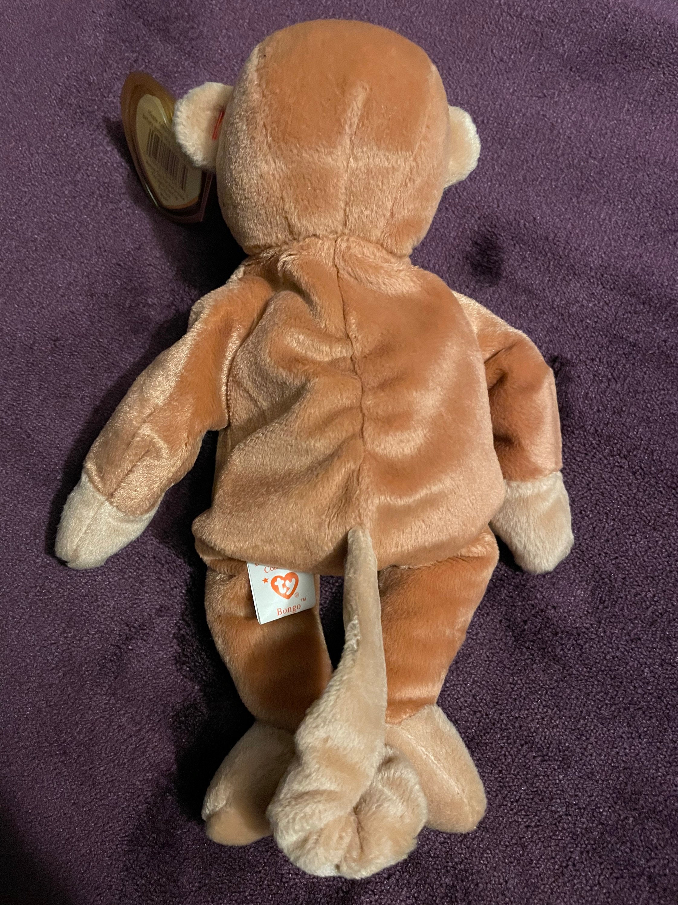 Bongo 1995 Original TY Beanie Baby Rare Monkey | Etsy