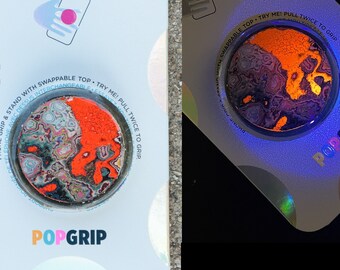 Polished Graffiti PopSocket™ Phone Grip - Fordite Style Street Art