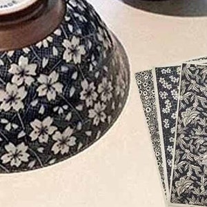 Transfer Paper Underglaze for Ceramics Pottery Polymer Clay Black/white  Flower Decals 