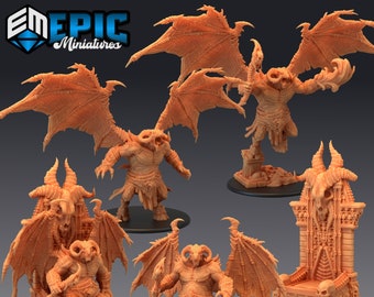 Orc Demon Lord / Demon Prince | Epic Miniatures | Restless Bones | 3d Printed | 4k Resin | DnD | Tabletop | RPG | Fantasy | Gamer Gift