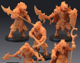 Gnoll Miniatures | Epic Miniatures | Green Siege | 3d Printed | 4k Resin | DnD | Tabletop | RPG | Fantasy | Gamer Gift