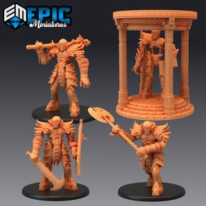 Golem de Hierro / Miniaturas Épicas / Minas Enanas / Impreso 3D / Resina 4k / DnD / Mesa / RPG / Fantasía / Regalo para jugadores