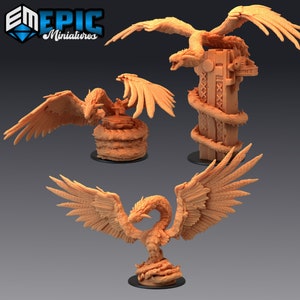 Feathered Serpent | Epic Miniatures | Chaos Jungle | 3d Printed | 4k Resin | DnD | Tabletop | RPG | Fantasy | Gamer Gift