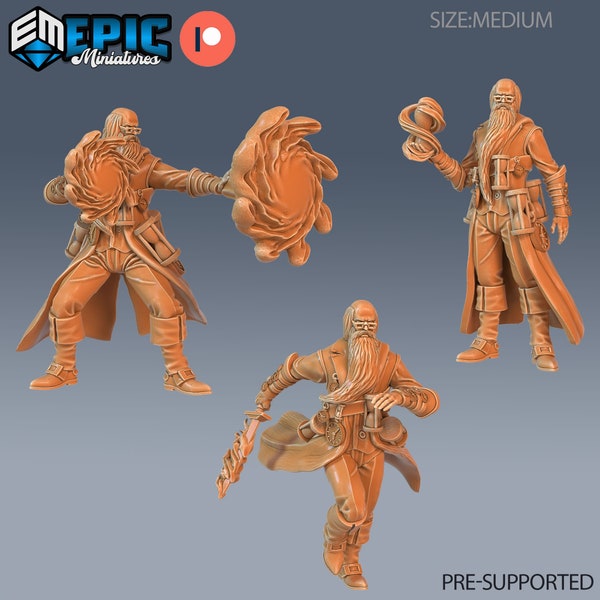 Time Wizard | Epic Miniatures | Arcane Dungeon | 3d Printed | 4k Resin | DnD | Tabletop | Hero Character