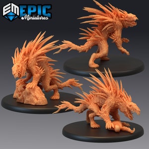 Barghest / Horned Demon / Lupine Shapeshifter | Epic Miniatures | Restless Bones | 3d Printed | 4k Resin | DnD | Tabletop