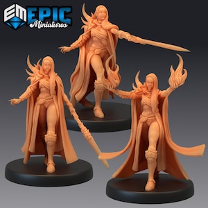 Dark Elf / Evil Sylvan / Elven Villain | Epic Miniatures | Elven Grace | 3d Printed | 4k Resin | DnD | Tabletop | RPG | Fantasy | Gamer Gift