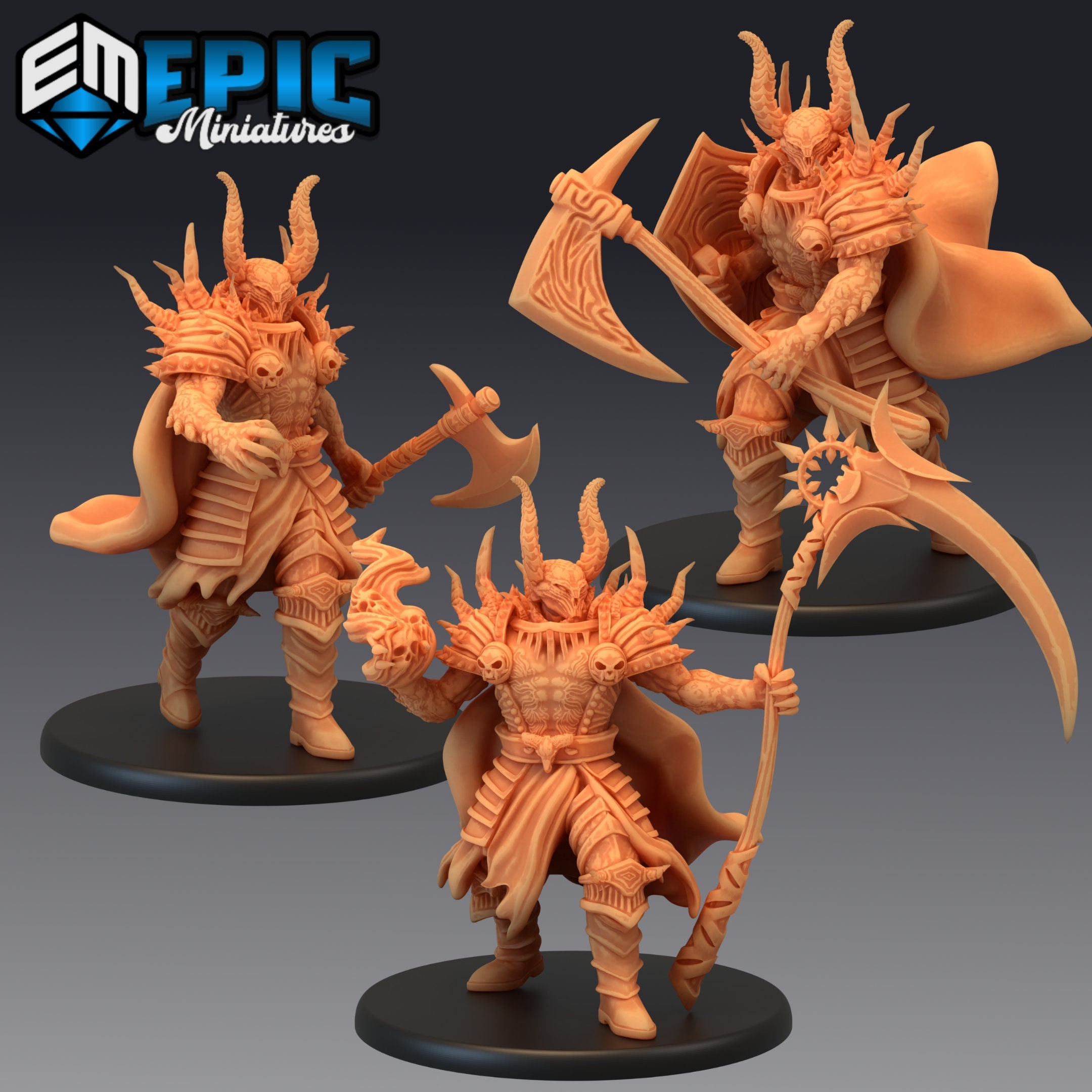Devil Warlord | Epic Miniatures | Deadly Sins | 3d Printed | 4k Resin ...