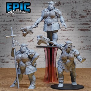 Hill Giantess | Epic Miniatures | Northern Tales | 3d Printed | 4k Resin | DnD | Tabletop | RPG | Fantasy | Gamer Gift