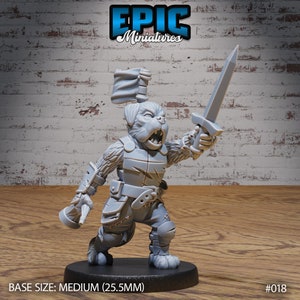 Dog Folk Tribe | Epic Miniatures | NPC Fun Pack | 3d Printed | 4k Resin | DnD | Tabletop | RPG | Fantasy | Gamer Gift | 28mm