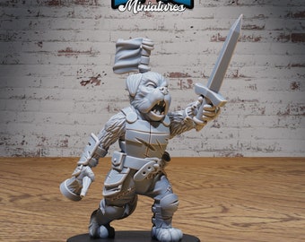 Hund Stammes | Epische Miniaturen | NPC Fun Pack | 3D Gedruckt | 4k Harz | D&D | Tischplatte | Rollenspiel | Fantasie | Gamer Geschenk | 28mm