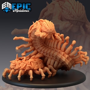 Giant Centipede | Epic Miniatures | Infested Woodlands | 3d Printed | 4k Resin | DnD | Tabletop | RPG | Fantasy | Gamer Gift