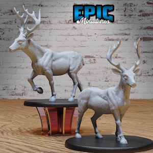 Deer | Epic Miniatures | Northern Tales | 3d Printed | 4k Resin | DnD | Tabletop