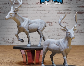 Deer | Epic Miniatures | Northern Tales | 3d Printed | 4k Resin | DnD | Tabletop