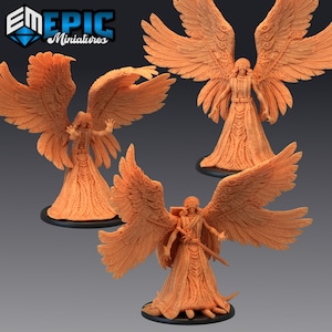 Corrupted Seraphim / Evil Angel | Epic Miniatures | Deadly Sins | 3d Printed | 4k Resin | DnD | Tabletop | RPG | Fantasy | Gamer Gift