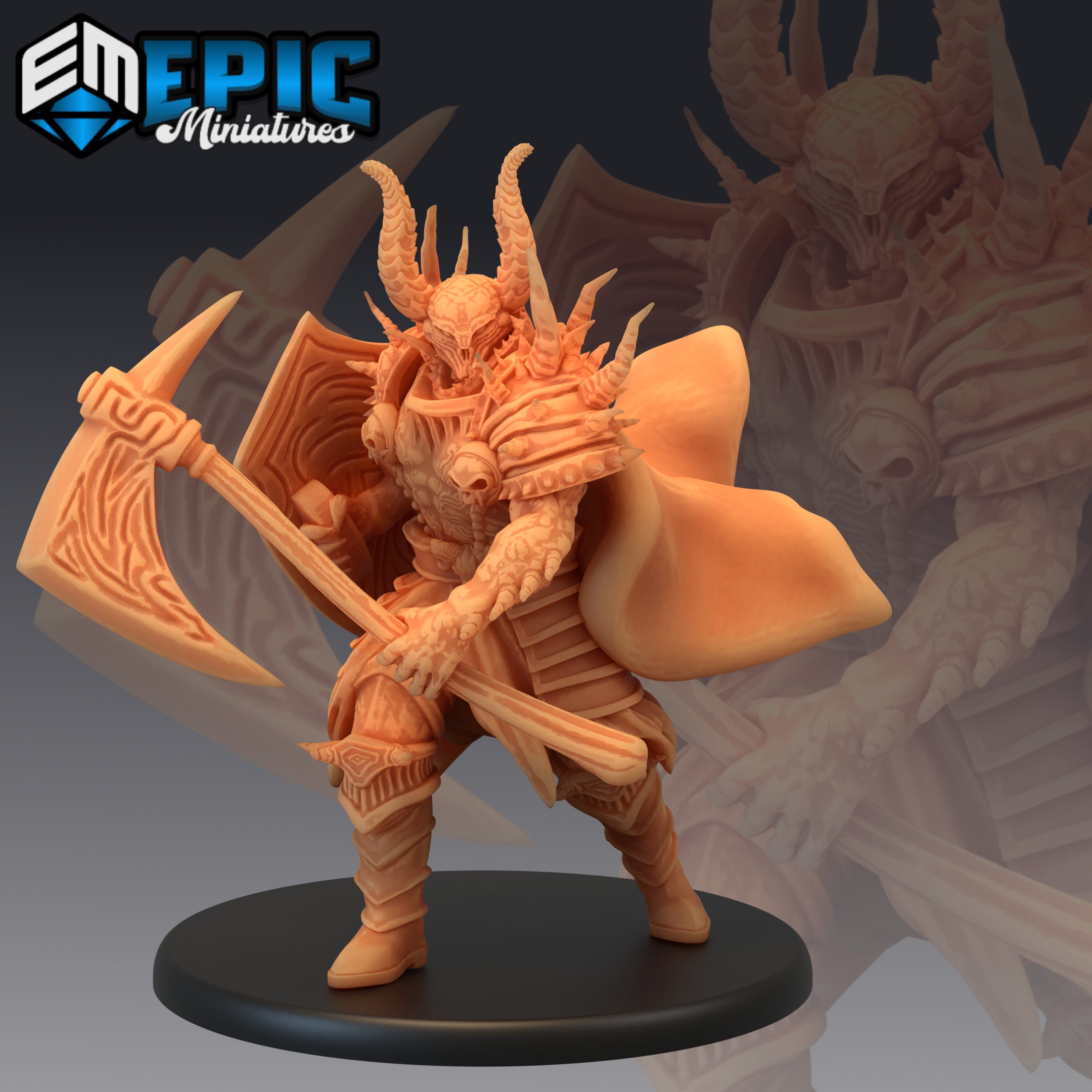 Devil Warlord | Epic Miniatures | Deadly Sins | 3d Printed | 4k Resin ...