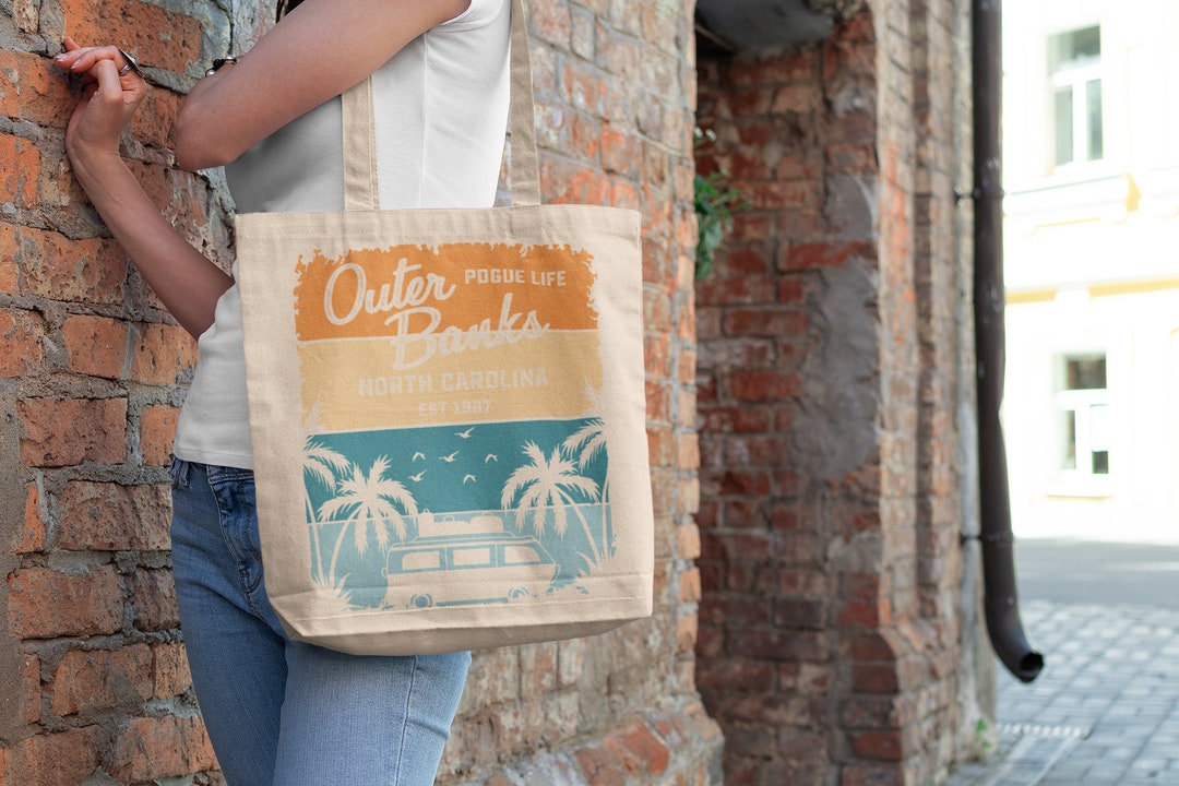 Outer Banks Tote Bag, Canvas Tote, Custom Gifts, Womens Gifts