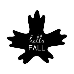 Hello Fall Svg, Fall Leaf Svg, Autumn Svg File, Autumn Leaves Svg, Silhouette Svg File, Hand Lettering, Files For Cricut, Commercial Use