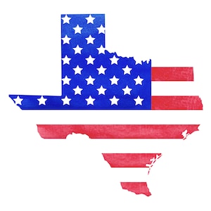 Texas State Map, Texas Png, Sublimation Designs, Texas Print, American flag Png, USA Png, Watercolor Clipart, Commercial Use
