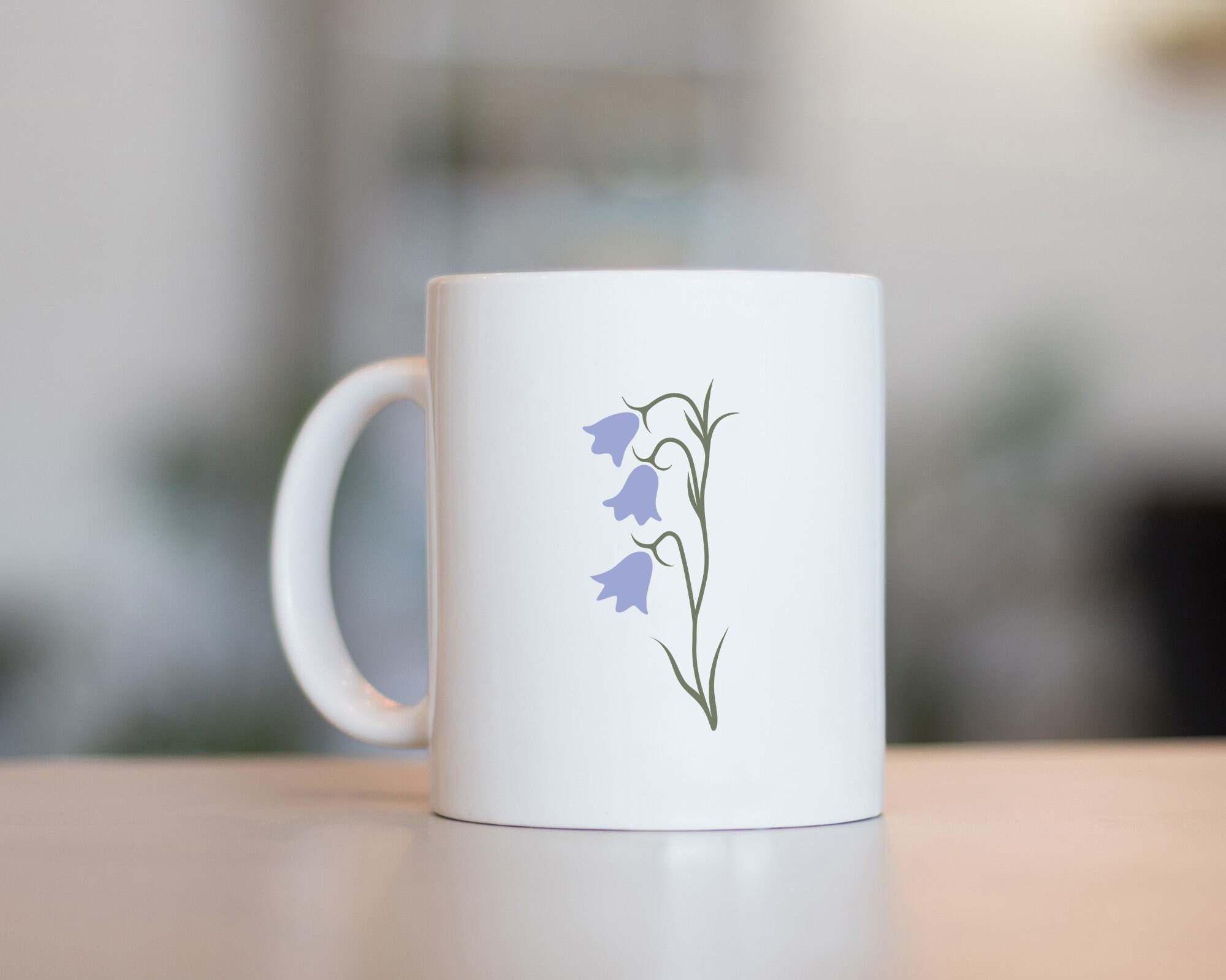 Wake Up & Smell The Flowers Mug- Cancun Blue – Bloom & Plume