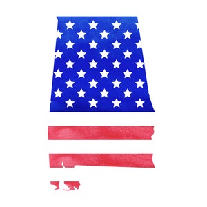Alabama State Map, Sublimation Designs, Alabama Druck, Amerikanische Flagge Png, USA Png, Aquarell Clipart, Instant Download, kommerzielle Nutzung