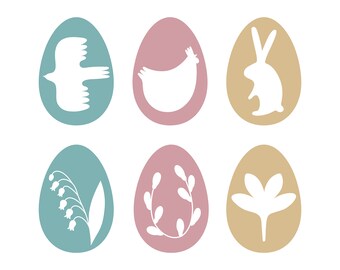 Hand Drawn Easter Egg SVG Cut Files: Spring Decor, Commercial Use
