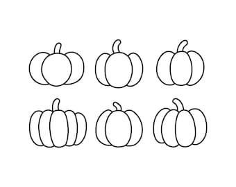 Pumpkin SVG Clipart: Hand Drawn Autumn Designs (Commercial Use)