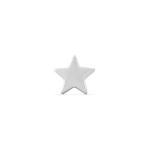16 Gauge Solid Gold Star Stud Earring, 14k Gold Star Earring Stud, Star Cartilage Earring, 14K Gold Flat Back Nap Earrings - 5mm 6.5mm 8mm