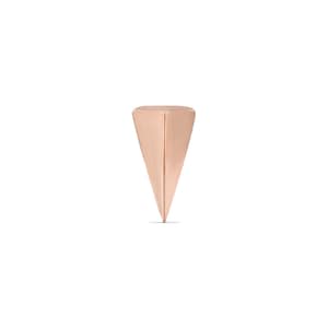 16 Gauge Solid Gold Edgy Spike Stud Earring, 16G Gold Spikey Stud Earring, 14K Gold Flat Back Stud, 14K Real Gold Nap Earring -5mm 6.5mm 8mm