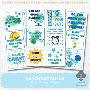 Lunch Box Notes | Lunch Box Notes for Kids | Printable Lunch Box Notes | Encouragement Notes | Printable Encouragement Notes Kids |