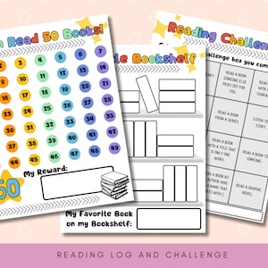 Reading Log for Kids | Reading Log | Reading Log Printable | Reading Log Journal | Kids Reading Log | Kids Reading Tracker | Kids Reading