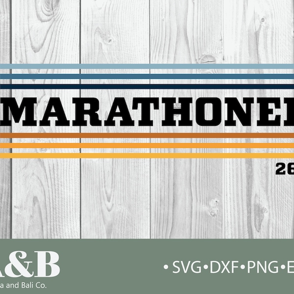 Marathoner 26.2 Digital Bundle, Color Themed Marathon SVG, Running SVG, Marathon SVG, Race Themed Marathon Digital File, Running Shirt svg