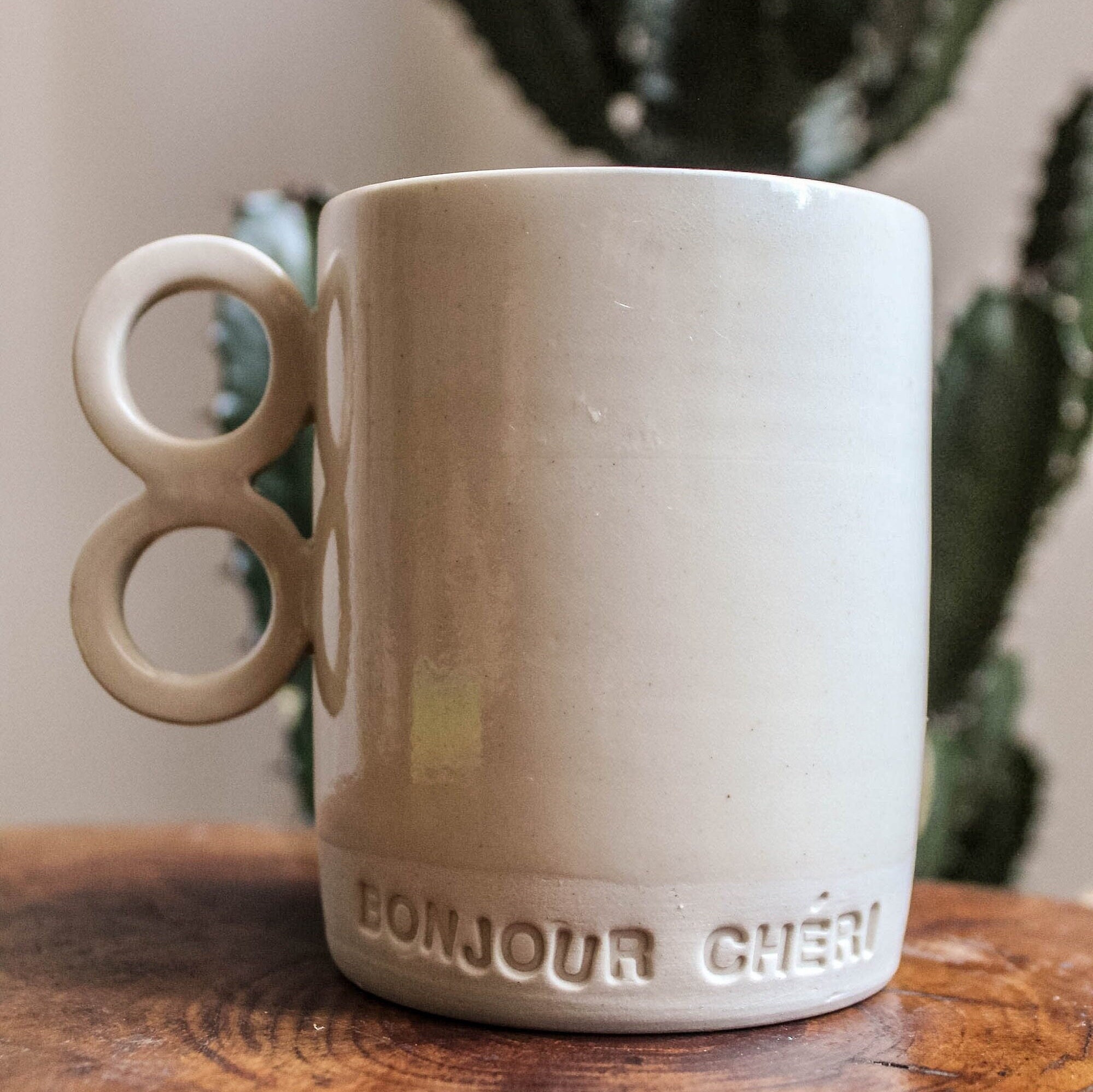 Mug Bonjour Chéri en Céramique